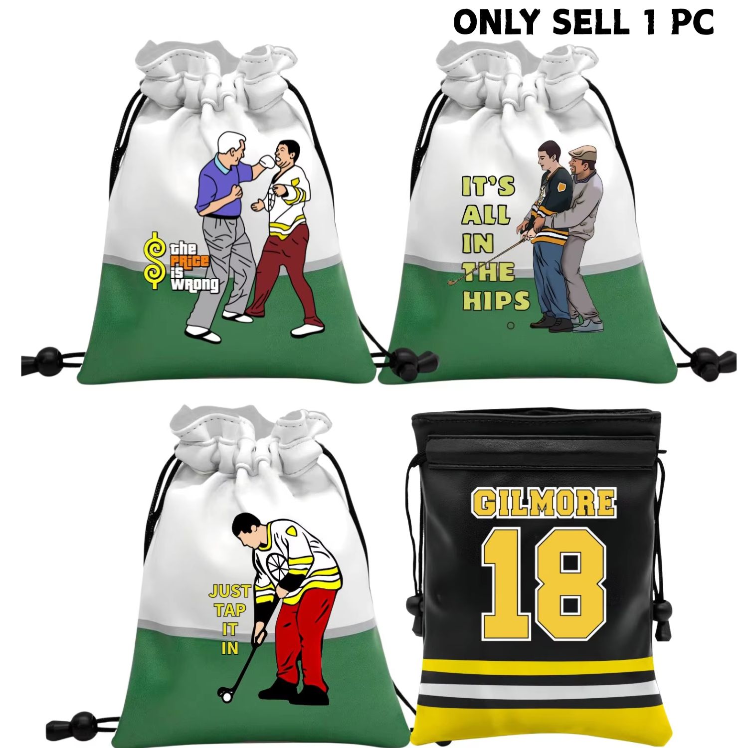 Golf Ball Premium - Happy Gilmore 18 Bolsa para Objetos