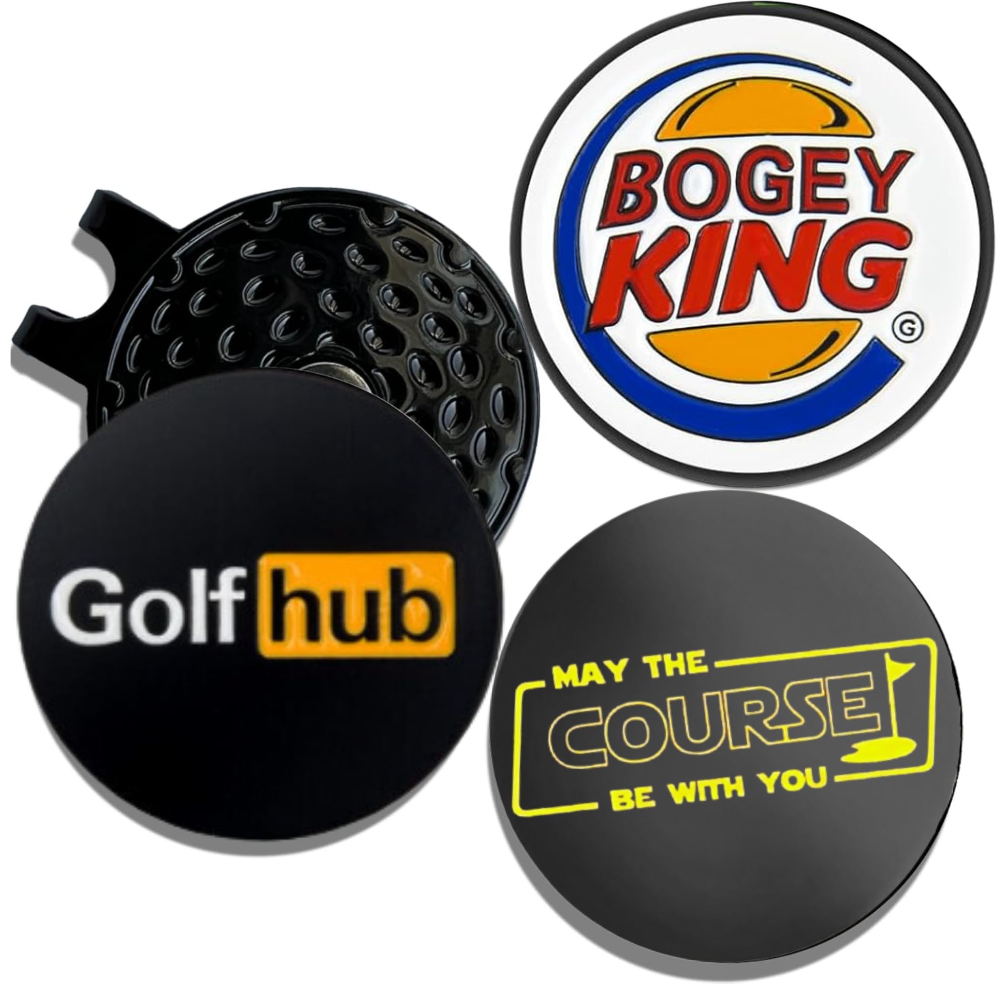 Golf Ball Premium - 3 Marcadores Divertidos para Pelotas de