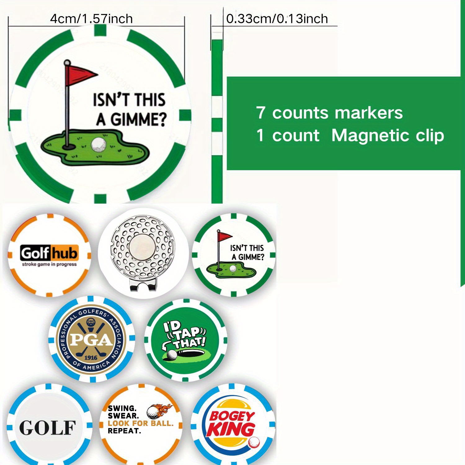 7 Marcadores de Pelotas de Gol - Ball Marker Set reseña y precio