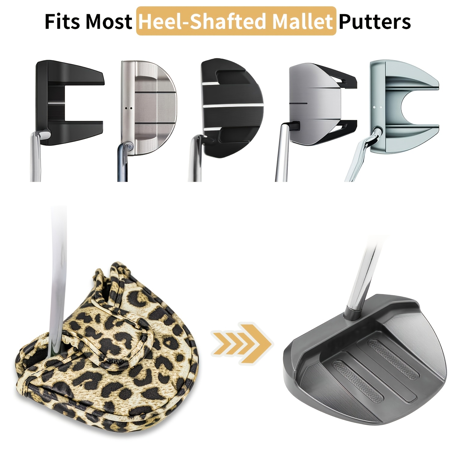 1 funda para cabeza de putter  - Putter Mallet Blade reseña y precio