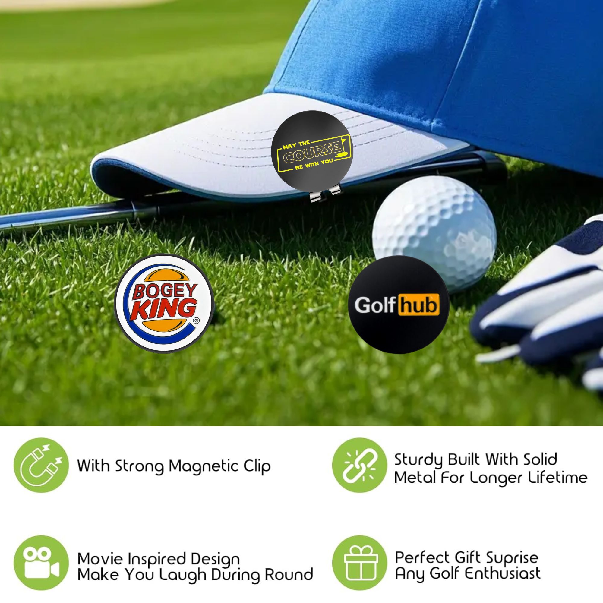 3 Marcadores Divertidos para P - Golf Ball Premium reseña y precio