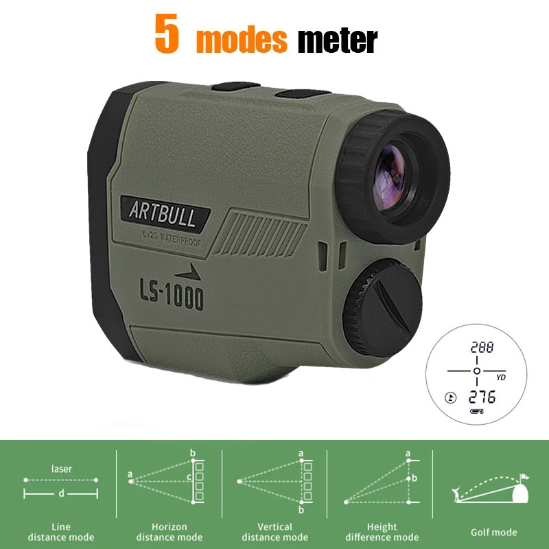Telémetro láser ARTBULL para c - Rangefinder Laser Golf reseña y precio