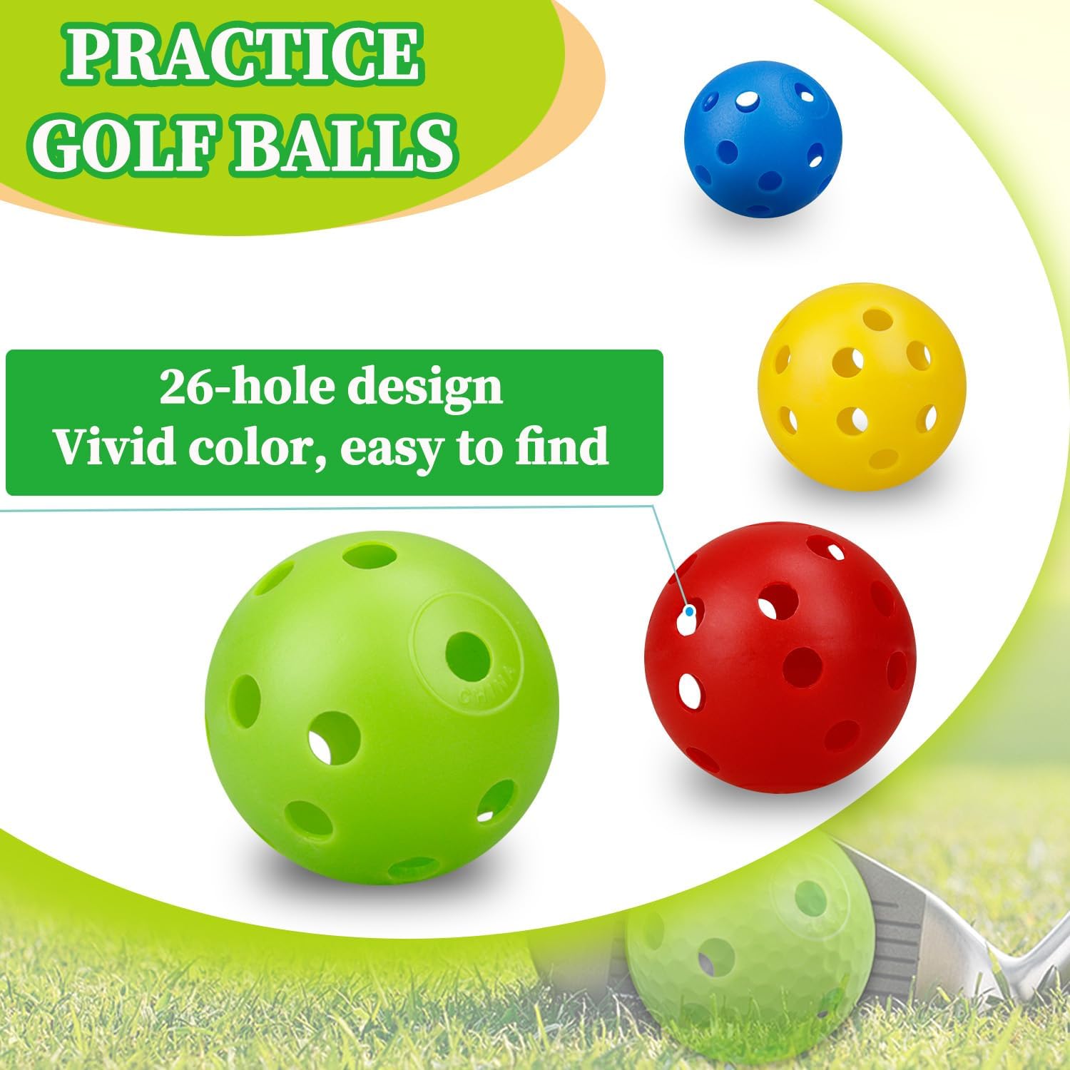 24 Uds. 42MM plástico perforad - Golf Ball Premium reseña y precio